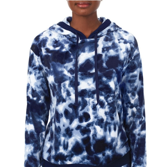 Cuddl Duds Tie Dye Lounge Set Shirt & Pants Size: Small 6-8 Color Navy+White NWT - Picture 3 of 6